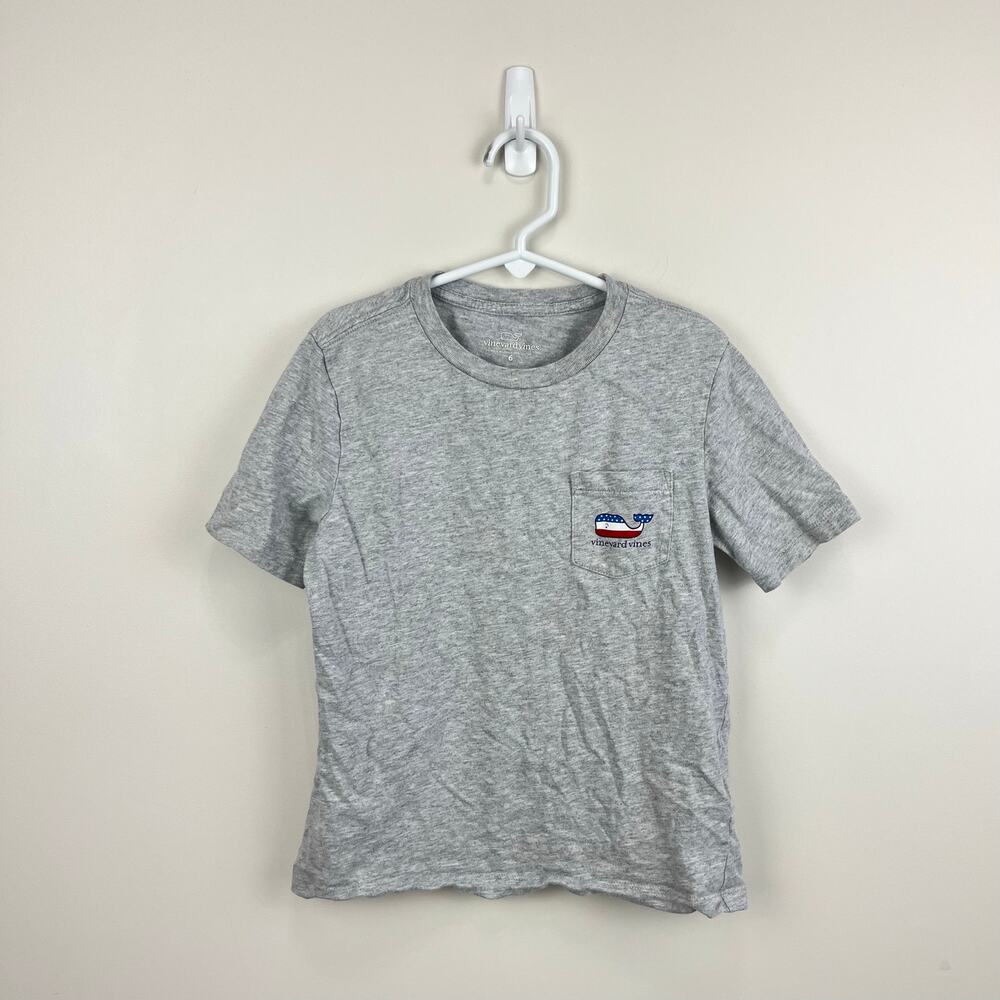 Vineyard Vines Short Sleeve American Flag Whale Pocket T-Shirt 6